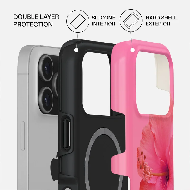 BURGA iPhone 17 Pro Island GirL Premium Case Compatible with Hybrid Dual-Layer Hard Shell + Silicone Protection - Scratch-Resistant Shockproof Mobile Cover