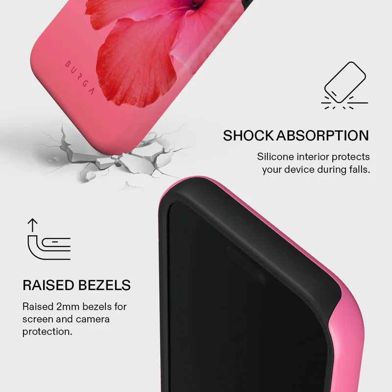 بورجا جراب iPhone 17 Pro Island GirL Premium متوافق مع هيكل صلب مزدوج الطبقات هجين + حماية من السيليكون - غطاء محمول مقاوم للخدش والصدمات
