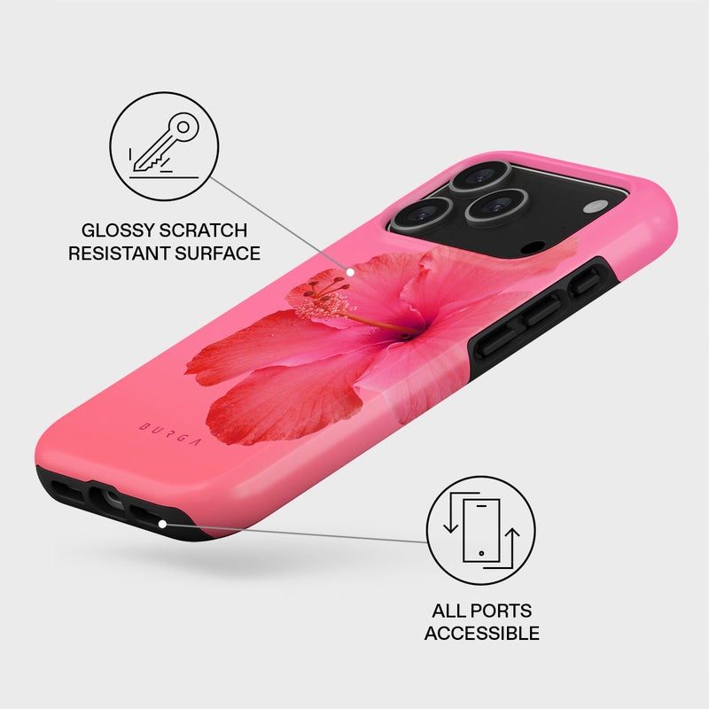 BURGA iPhone 17 Pro Island GirL Premium Case Compatible with Hybrid Dual-Layer Hard Shell + Silicone Protection - Scratch-Resistant Shockproof Mobile Cover - Image 3