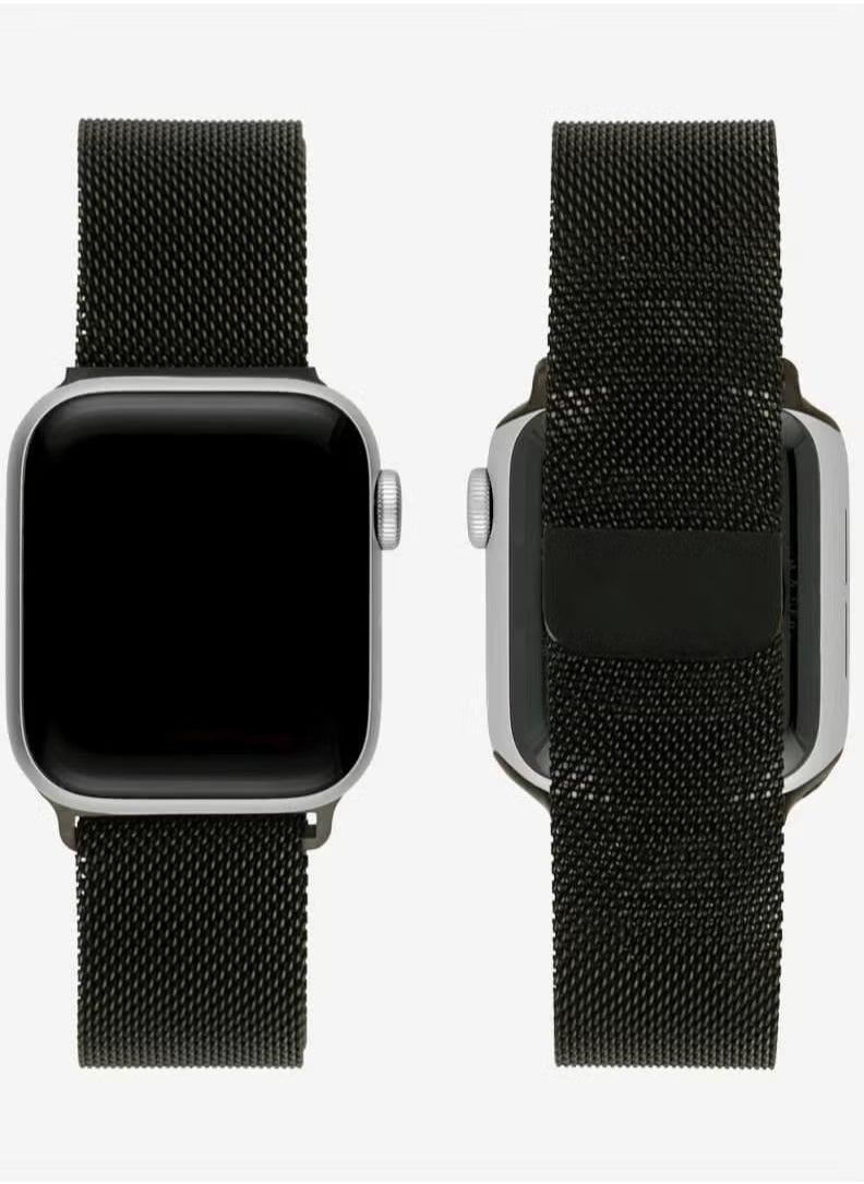 TIGER - Apple Watchband 42mm, 44mm, 45mm, 49mm Milanese Apple Watch Strap – Adjustable, Stylish Stainless Steel Mesh Band for Apple Watch Series 1-8, SE, Ultra – Comfortable, Durable, Sleek Design for Everyday Wear - Image 1