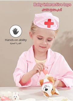 بيوينتي Children's Doctor Pretend Play with Nurse Uniform,Thermometer,Infusion set,Syringes,Medical Role Play,Doctor Playset Play House Toy for Boys Girls  - Image 5
