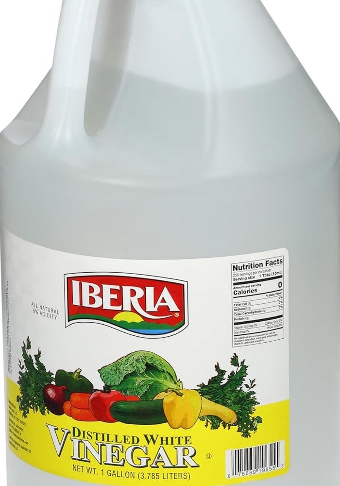 Iberia All Natural Distilled White Vinegar, 1 Gallon - 5% Acidity - Image 4