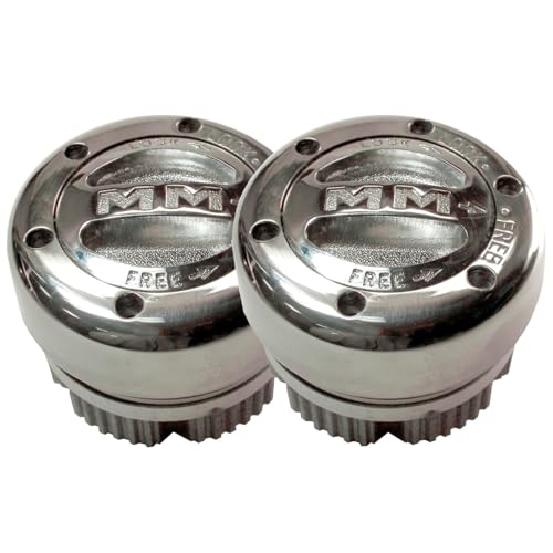 Mile Marker 104 Pair of Billet Silver Premium Locking Hubs fits 1974 1987 Cherokee Gladiator Wagoneer - Built for Durability & Reliability in Extreme Off Road Conditions - Image 2