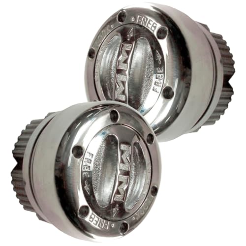 Mile Marker 104 Pair of Billet Silver Premium Locking Hubs fits 1974 1987 Cherokee Gladiator Wagoneer - Built for Durability & Reliability in Extreme Off Road Conditions - Image 3