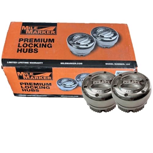 Mile Marker 104 Pair of Billet Silver Premium Locking Hubs fits 1974 1987 Cherokee Gladiator Wagoneer - Built for Durability & Reliability in Extreme Off Road Conditions - Image 4