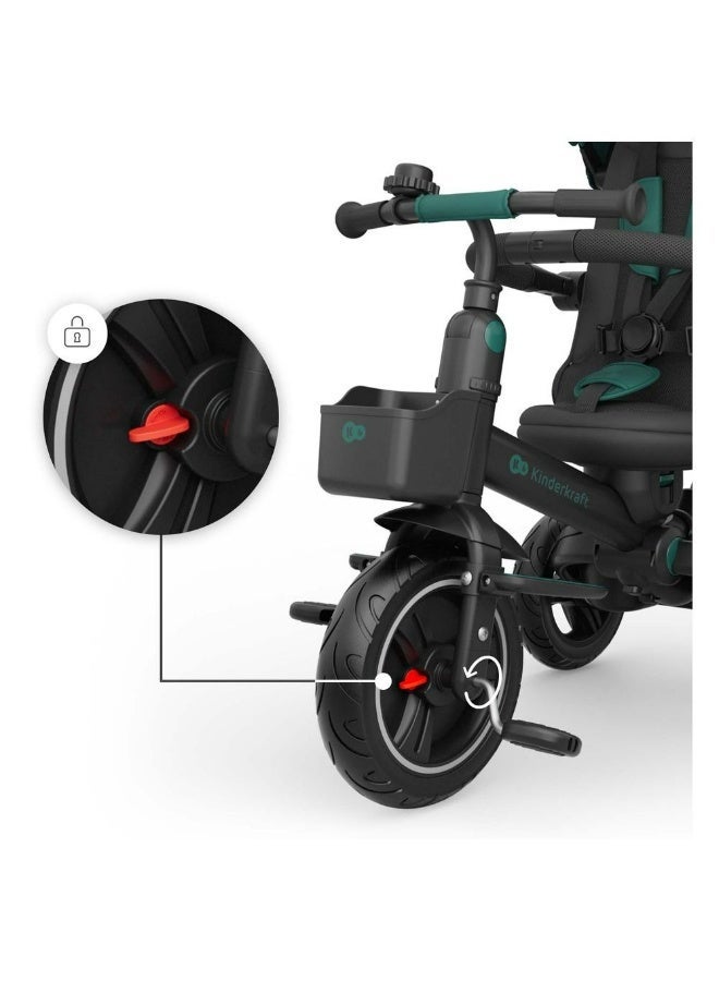 Kinderkraft - Spinstep 2 Plus Tricycle Stroller - Green - Image 2