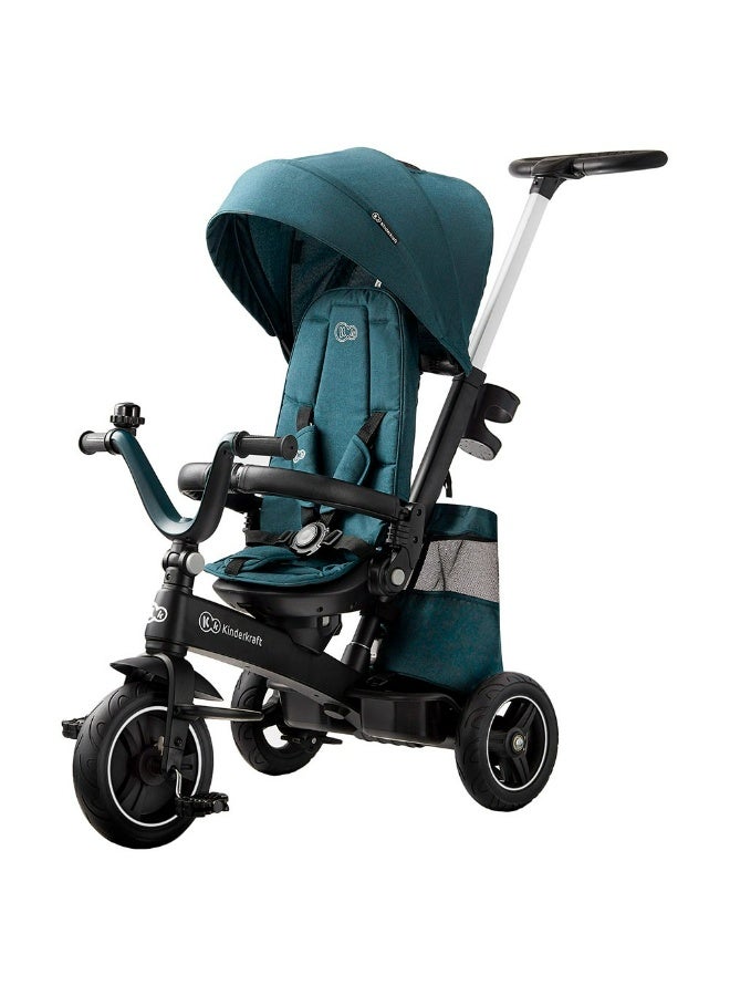 Kinderkraft - Spinstep 2 Plus Tricycle Stroller - Green - Image 1