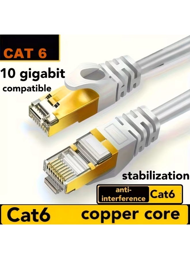 CAT High Speed RJ45 Cat6 Ethernet Patch Cable LAN Cable Compatible for PS4 PS3 Nintendo Switch Raspberry Pi 4 Smart TV Computer Modem Router 10 Meter - Image 1