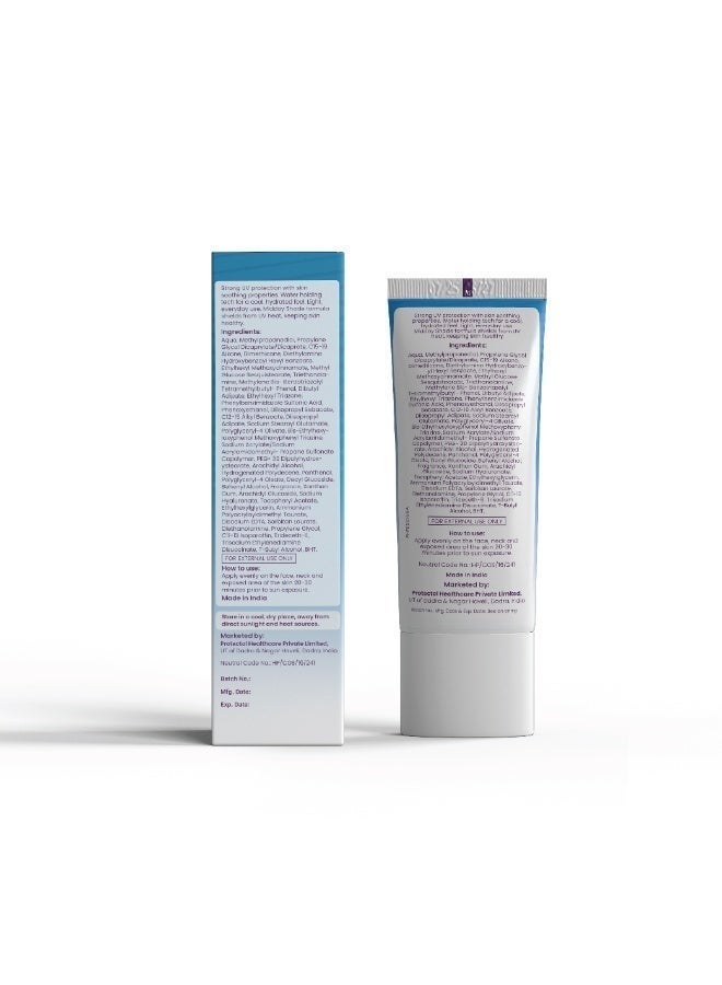 Midday Shade Daily Defence Sunscreen SPF 50 – 50g | Broad Spectrum UVA UVB Protection | Lightweight Hydrating Sunscreen | Water Holding Technology | Pack of 1 - Image 5