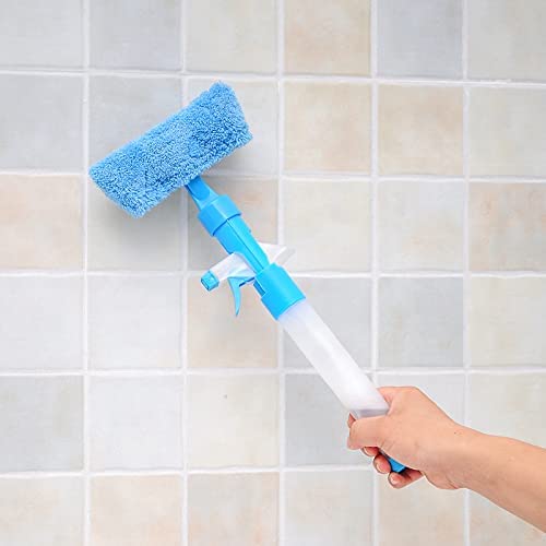 FYCAN FYCAN Scrubber Squeegee with Spray Bottle Car Glass Mirror Cleaner Wiper Scraper Brush Clean Tools Magic Spray Multifunctional Cleaning Brush Windows Tiles Household Cleaning Tools 
