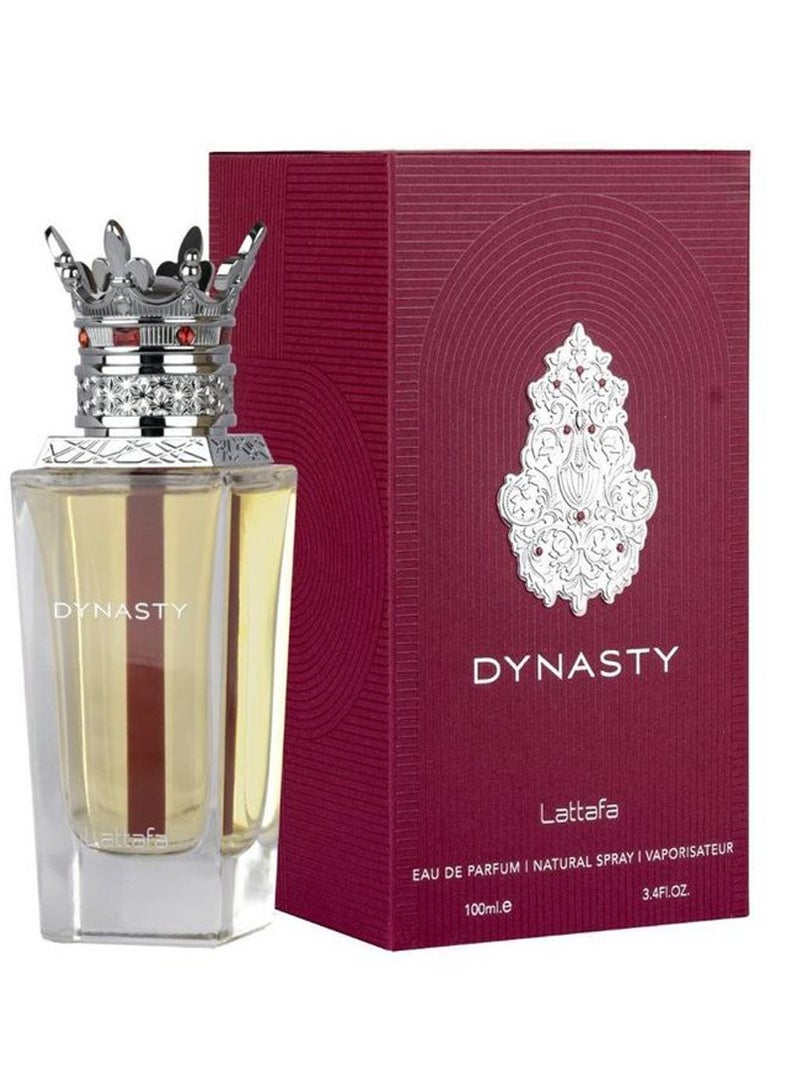 لطافة عطر داينستي من لطافة – للجنسين، أو دو بارفان 100 مل – عطر خشبي فاخر بلمسة شرقية عصرية - Image 1