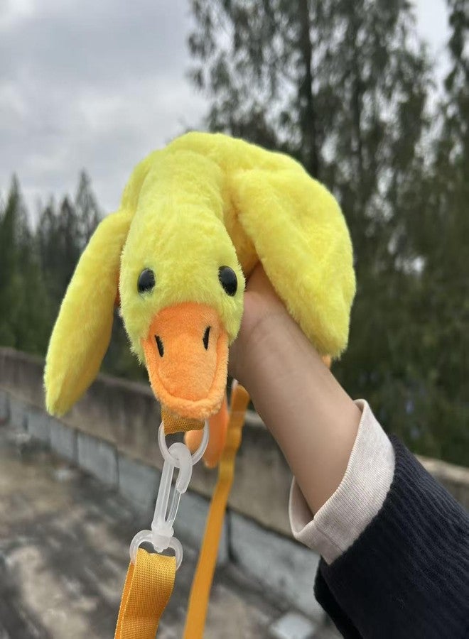 Ueeksry Cute Goose Crossbody Bag, Kawaii Plush Purse Shoulder Bag, Novelty Bag, Animal Shoulder Bag for Women - Yellow - Image 4