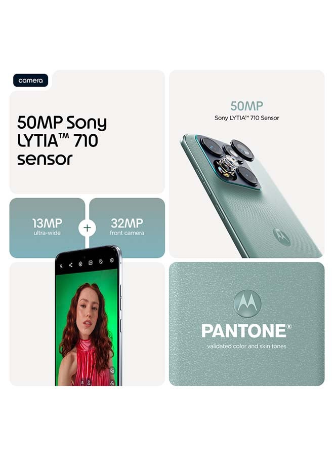 Motorola Edge 70 Fusion 5G Dual SIM PANTONE Blue Surf 12GB RAM 256GB with Free Gift - Middle East Version - Image 4