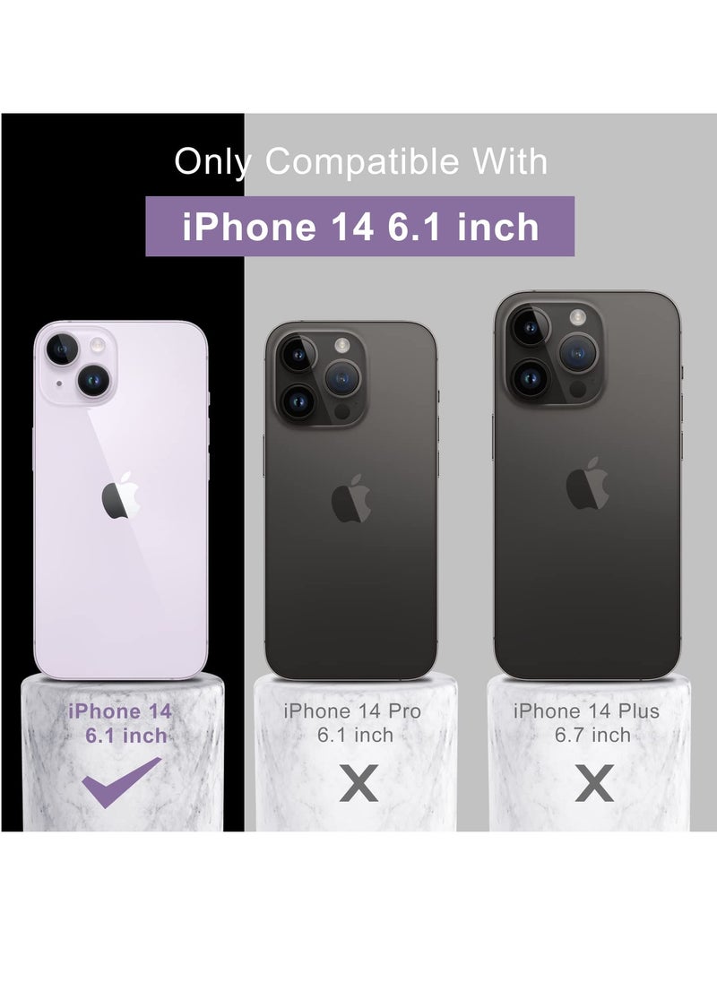 Houmt - iPhone 14 Case with 2 Pack Screen Protectors Soft Silicone Gel Rubber Cover Slim Fit Shockproof Protective Phone Case Cover for iPhone 14 6.1 inch - Image 1