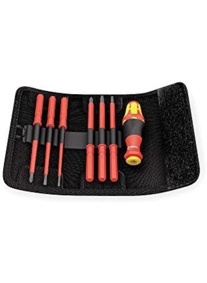 Wera Tools - 05003473001 - 6-1/16 6-in-1 Electrician Insulated Multi-Bit Screwdriver Set; Number of Pieces: 7