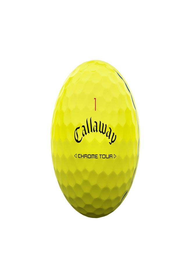 Callaway Golf Chrome Tour Golf Balls (Triple Track (Yellow) - Image 3