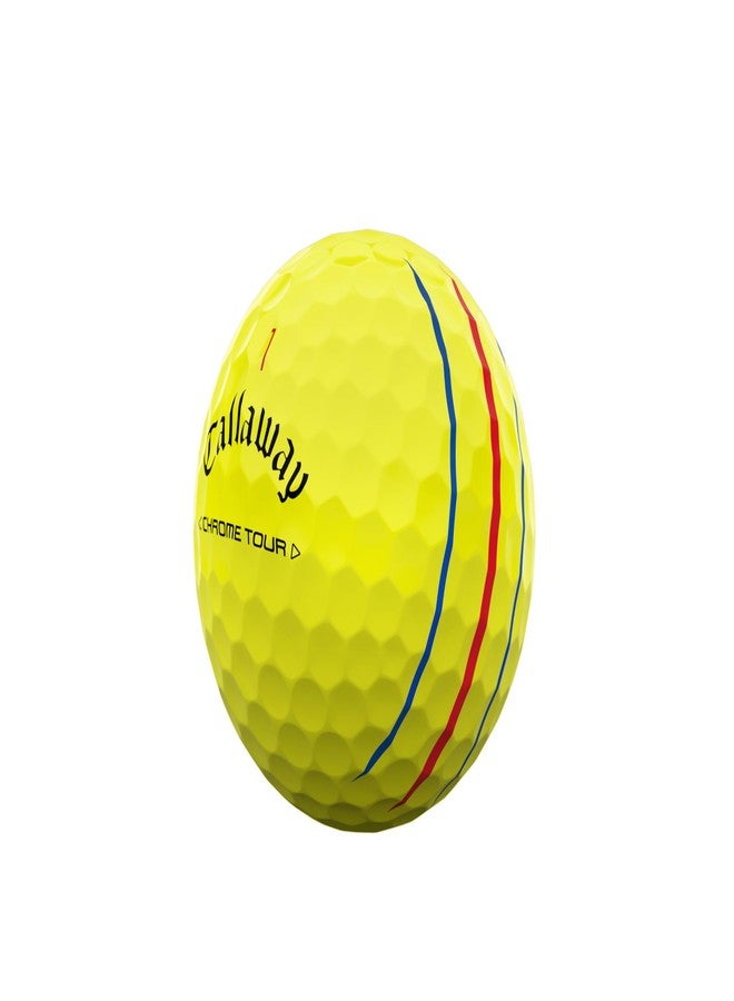 Callaway Golf Chrome Tour Golf Balls (Triple Track (Yellow) - Image 2
