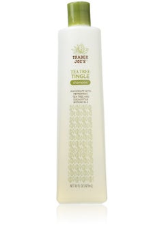 TJ's Trader Joe's Tea Tree Tingle Shampoo with Peppermint, Tea Tree and Eucalyptus Botanicals, 16-Ounces  - Image 1