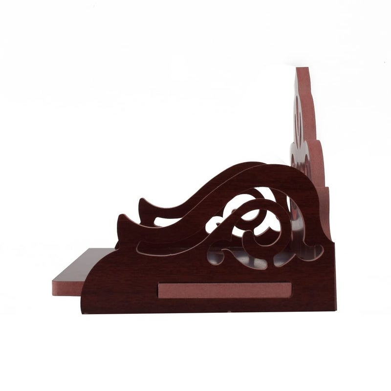 Lyrics فن وحرف إنشاء كلمات خشبية جميلة من الخشب الرقائقي لمعبد الصلاة في المنزل ديكور المنزل أو مكتب أو منتج معلق على الحائط مع لون بني داكن - Image 4