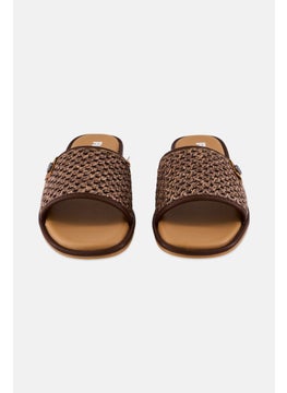REFRESH Women Textile Upper Slip On Flats, Brown  - Image 4