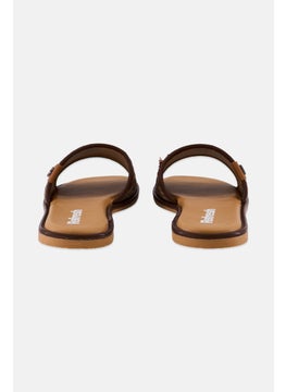 REFRESH Women Textile Upper Slip On Flats, Brown  - Image 2