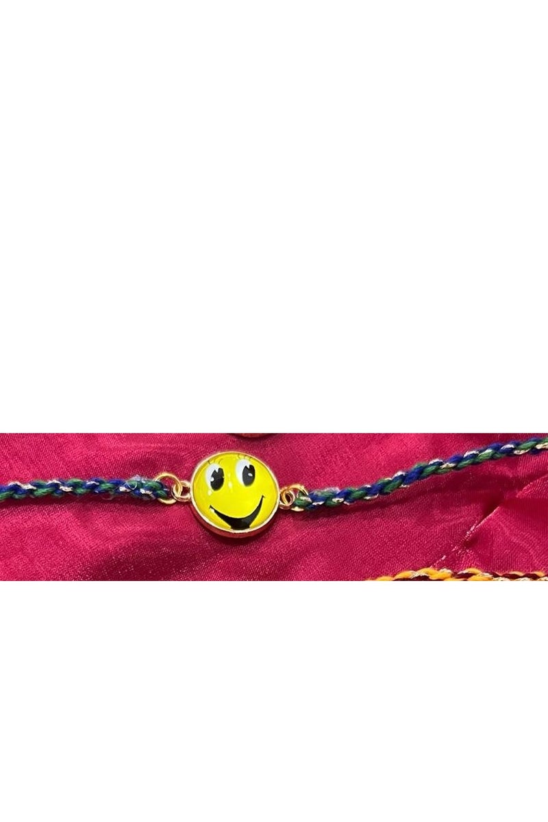 kids rakhi in smiley charm/brother kids rakhi