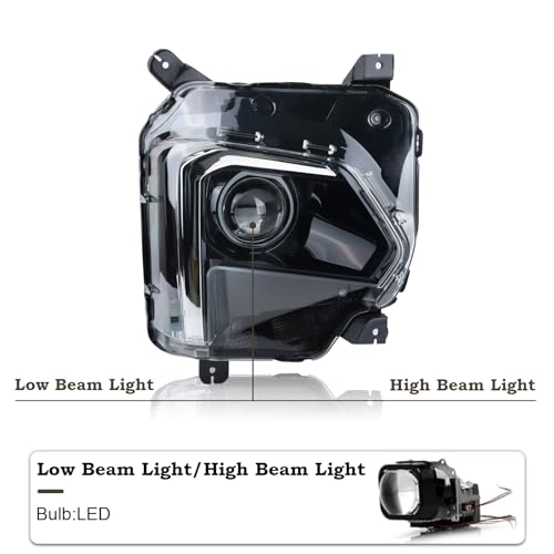 KAMDKI Right Passenger Side LED Headlight Compatible for 2022 2023 Chevy Traverse Chevrolet Head lamp without LED DRL 85596374 GM2503525 - Image 4