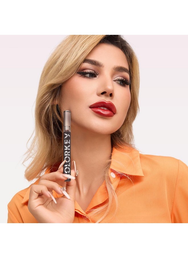 COLORKEY COLORKEY Lip Gloss Mirror Series, Hydrating Lip Gloss with Essential oil, High Shine Glossy Lip Tint, Hydrated & Fuller-looking Lips, Long-Lasting Liquid Lipstick(R702)  - Image 5
