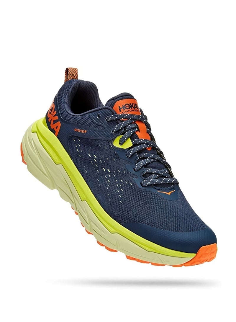 هوكا ون ون حذاء الجري تشالنجر ATR 6 للجري في الهواء الطلق أزرق غامق/برتقالي للنساء والرجال للرياضة/التدريب على تسلق الجبال/المشي لمسافات طويلة - Image 2