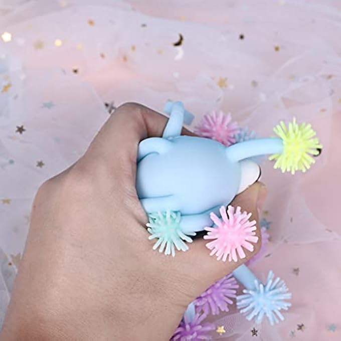 DAIMANPU Anti-stress Cute Bulging Eye Hedgehog Squeeze Luminous Puffer Ball Relieve Pressure Toy Holiday Gift for Autism Kid Teen - Image 3