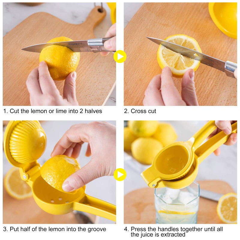 Buzazzy Metal Lemon Squeezer Lemon Juicer Lime Squeezer, Manual Juicer Citrus Squeezer, Premium Quality Hand Juicer - Image 4