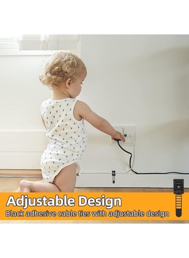 50 جهاز كمبيوتر شخصي لاصق كابل روابط, كابل أحزمة مقاطع كابل منظمي, نايلون كابل زيب روابط, صلابة قوية, تصميم قابل للتعديل, لسبل الطاقة, أضواء المهرجان, سلك, السيارات, صغيرة - Image 3