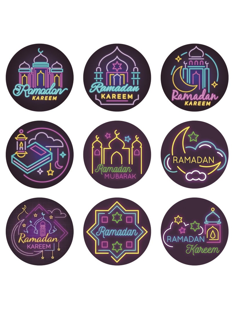 general 180 Pcs Eid Mubarak Stickers For Party Decorations Ramadan Sticker Kit Ramadan Kareem Labels For Eid Party Decorations - Image 3