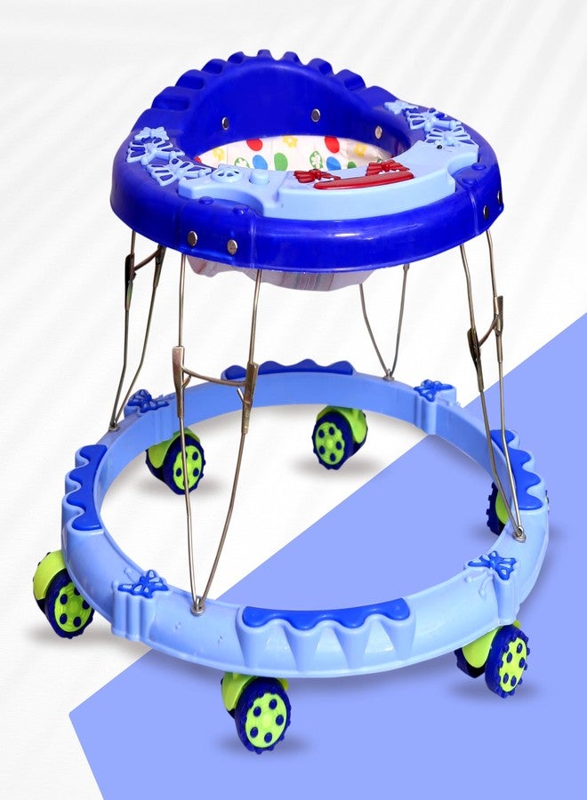Avani Metrobuzz Baby Foldable Activity Play Walker with Toy Bar, Music & Light for 6 Months to 18 Months Old Baby (Blue) - Image 1