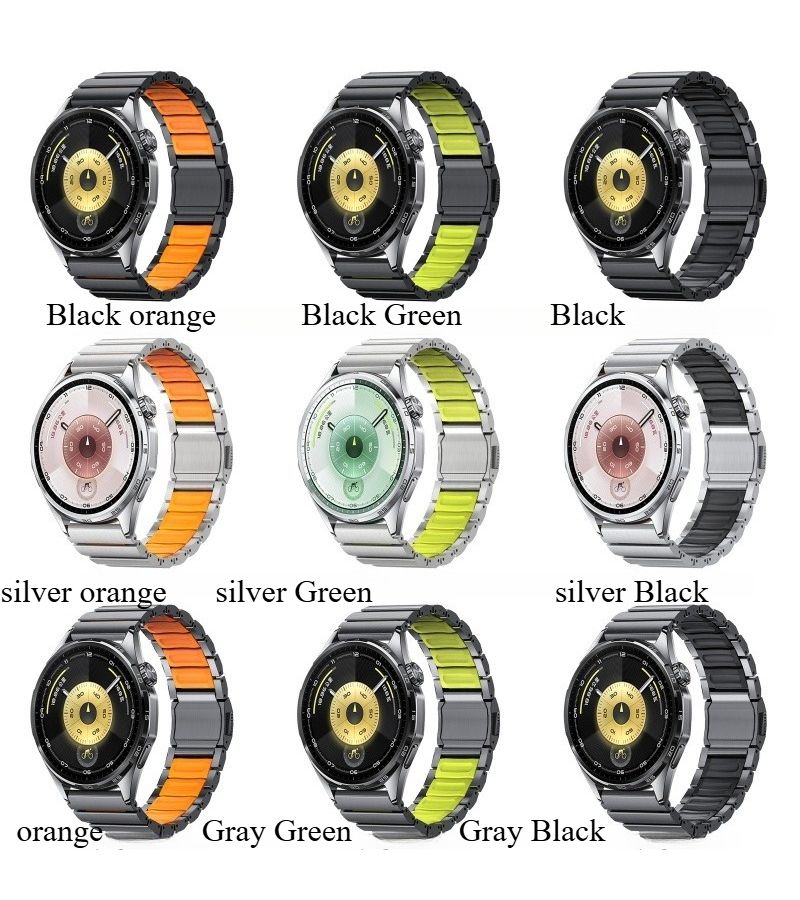 Silvery Orange Magnetic Watch Band For GT6 Quick Release Premium Fashion Strap 9 Colors Available Ideal Gift Choice Non Powered - Image 1