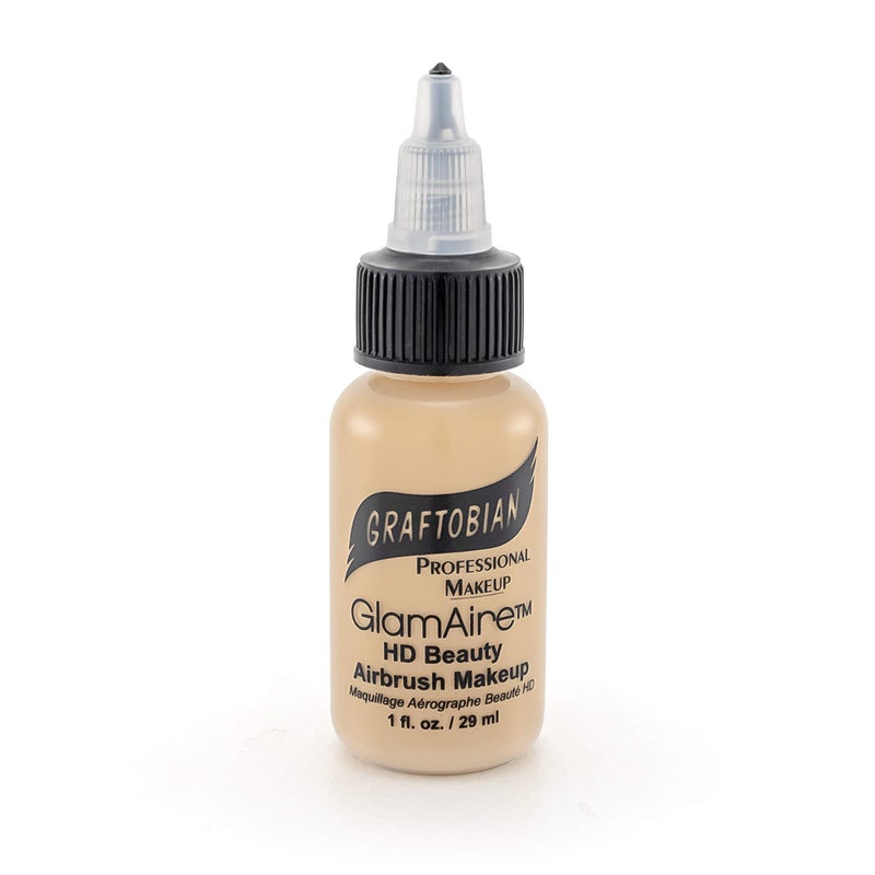 Graftobian GlamAire Airbrush Makeup by Graftobian - High Definition Airbrush Foundation, Professional Formula for Long-Lasting Wear, For Makeup Artists and Beauty Aficionados, Made in USA, Graceful Swan (W) 