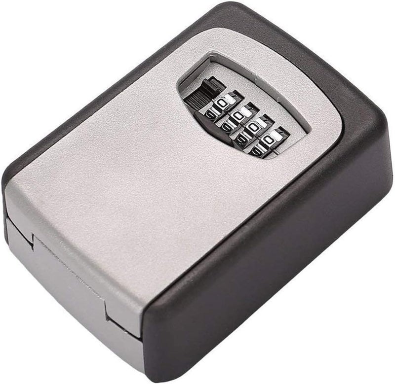 Key Storage Box with Quad Code Blade for Wall Mount, Grey - Image 4