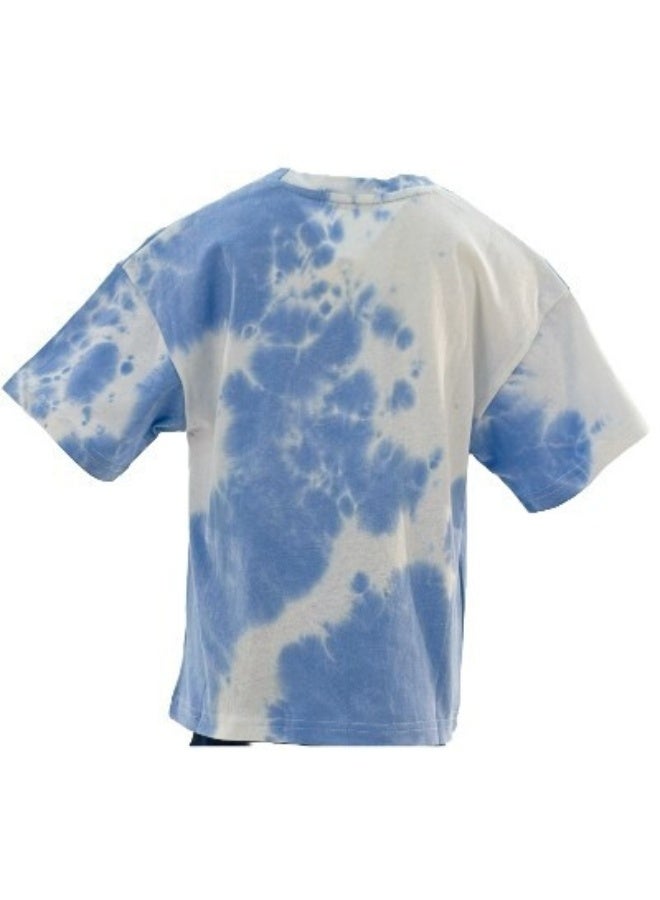 JOANNA JOANNA 23KY309B Boy's Better Days Ahead Quotes Round Neck Short Sleeve T-Shirt - Blue  - Image 3