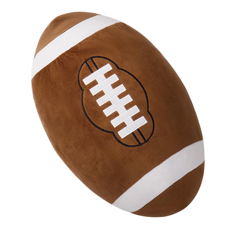 OurHonor Football Plush 18 Soft Football Stuffed Throw Pillow Fluffy Cute 3D Stuffed Ball Indoor Outdoor Plushies Decoration Games Sports Toy Gifts for Boys and Girls - Image 3