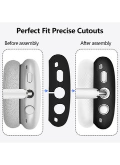 Generic Suitable For Airpodsmax Silicone Cover Headset Protective Cover For Apple Airpodsmax Earphone Case-Color:Silicone* Pink And Purple 3-piece Set (headband Cover*1+shell Cover*1 Pair+ear Cushion Cover*1 Pair)-Applicable Models:Universal For Airpods Max 1/2 Generation  - Image 3