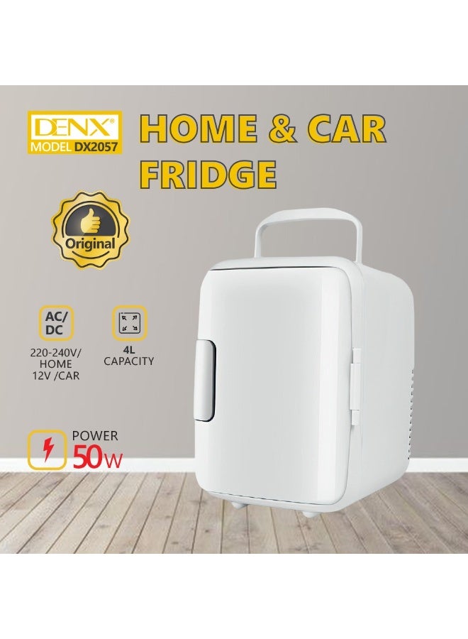 Denx Mini refrigerator suitable for home and car to store hot and cold foods and drinks, 4 liter capacity - Image 4
