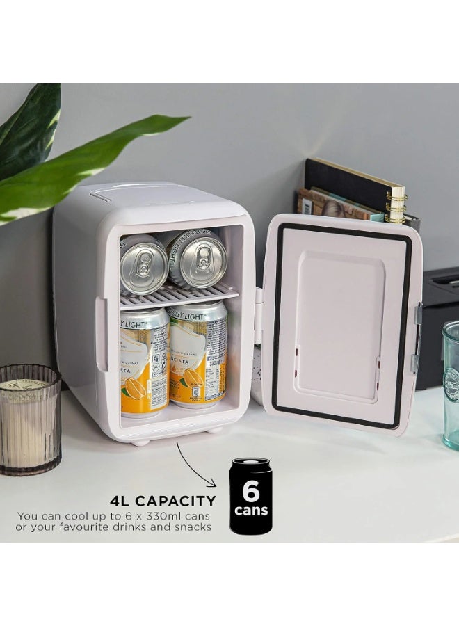Denx Mini refrigerator suitable for home and car to store hot and cold foods and drinks, 4 liter capacity - Image 5