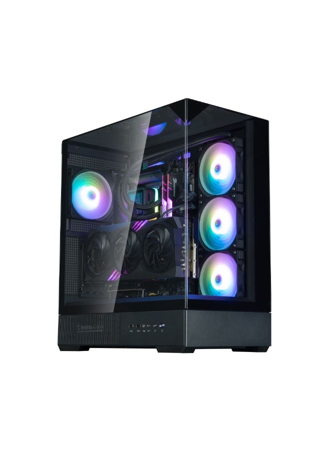 زالمان حافظة كمبيوتر ألعاب ZALMAN P40 PRISM ATX Mid-Tower مع زجاج مقوى بانورامي و 4 مراوح ARGB - Image 4