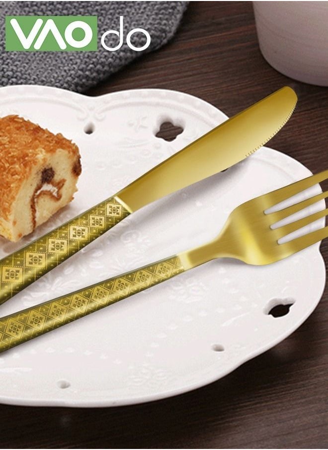 3-Piece Stainless Steel Flatware Set Cutlery Knive, Fork and Spoon Set