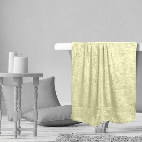 Sassoon Spur 550 GSM Bamboo Bath Towel - Buttermilk (Pack of 1) (70cmX140cm) - Image 3
