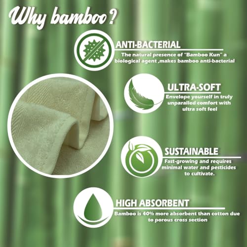 Sassoon Spur 550 GSM Bamboo Bath Towel - Buttermilk (Pack of 1) (70cmX140cm) - Image 5