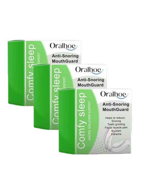 3-Pack Anti-snoring Mouthpieces, Prevent Snoring And Teeth Grinding At Night 1pcs*3