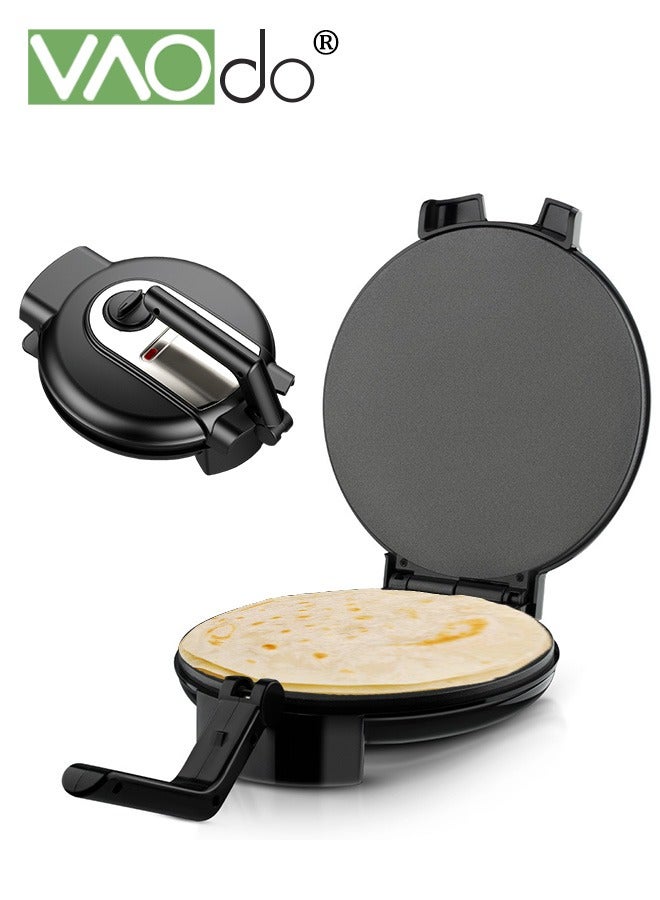 فاو دو صانعة كريب كهربائية غير لاصقة بقوة 1400 واط، اصنع 5 مستويات من تعديل درجة الحرارة، صانعة فطائر، مقلاة خبز كهربائية ذات تسخين متساوي - Image 1