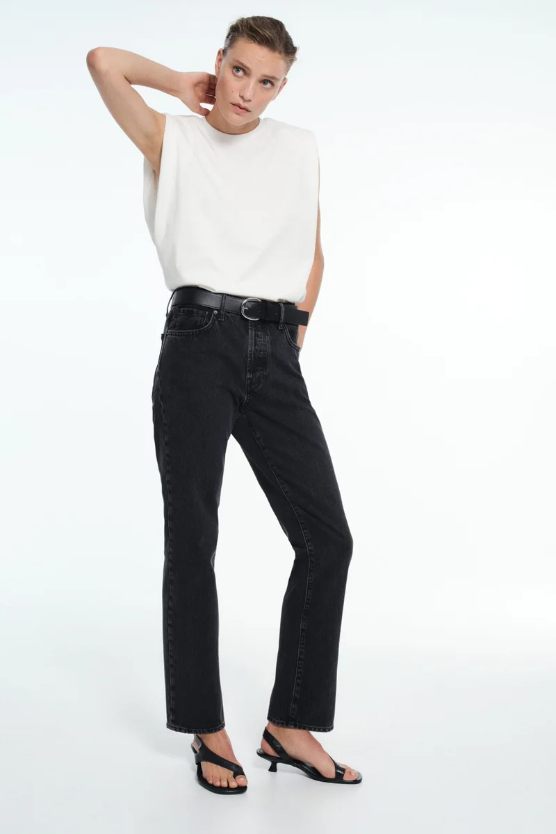 H&M  Straight Regular Waist Jeans for Women | Best Price UAE