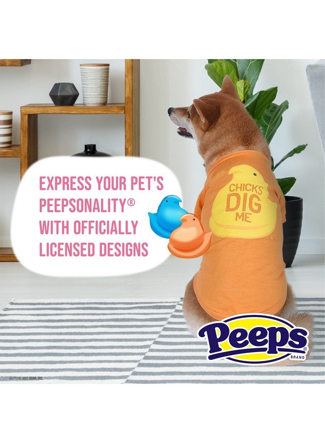 Peeps Peeps for Pets Chicks Dig Me Dog T Shirt,Size X-Small (XS) Orange and Yellow Small Dog T Shirt for Small Dogs,Officially Licensed Peeps Pet Dog Clothing,FF15721 - Image 2